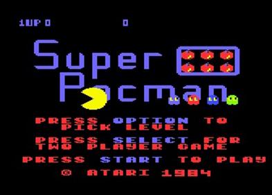 Super Pac-Man - Screenshot - Game Title
