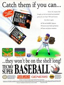 Tecmo Super Baseball - Advertisement Flyer - Front