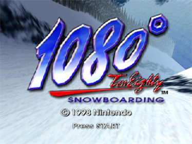 1080° Snowboarding - Screenshot - Game Title Image