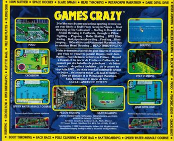 Games Crazy - Box - Back Image