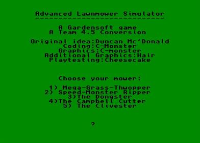 Advanced Lawnmower Simulator - Screenshot - Game Title Image