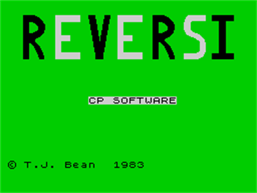 ZX Reversi - Screenshot - Game Title Image