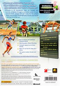 Summer Athletics 2009 - Box - Back Image