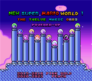 New Super Mario World 1: The Twelve Magic Orbs Powered-Up - Screenshot - Game Title Image