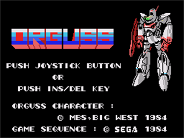 Orguss - Screenshot - Game Title Image