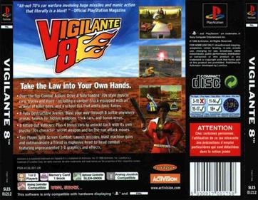 Vigilante 8 - Box - Back Image