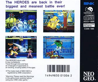 World Heroes 2 - Box - Back Image