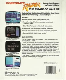 Corporate Raider: The Pirate of Wall St. - Box - Back Image
