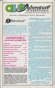 Pirate Adventure (Adventure International) - Box - Back Image