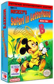 Mickey's Safari in Letterland - Box - 3D Image