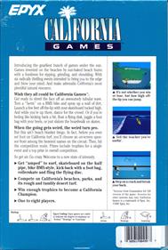 California Games - Box - Back Image