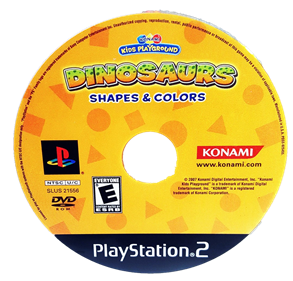 Konami Kids Playground: Dinosaurs: Shapes & Colors - Disc Image