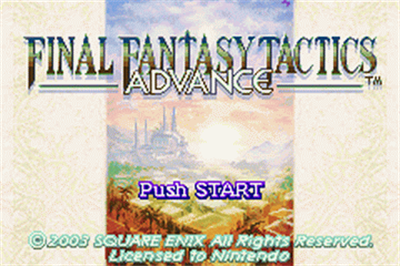 Final Fantasy Tactics Advance - Screenshot - Game Title Image