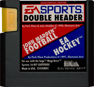 EA Sports Double Header: EA Hockey / John Madden Football - Cart - Front Image