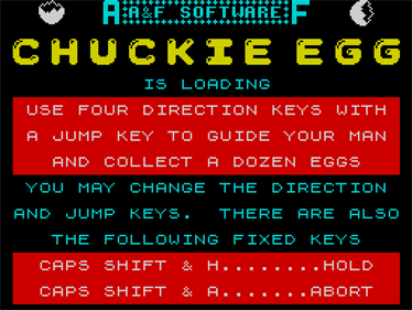 Chuckie Egg - Screenshot - Game Select Image