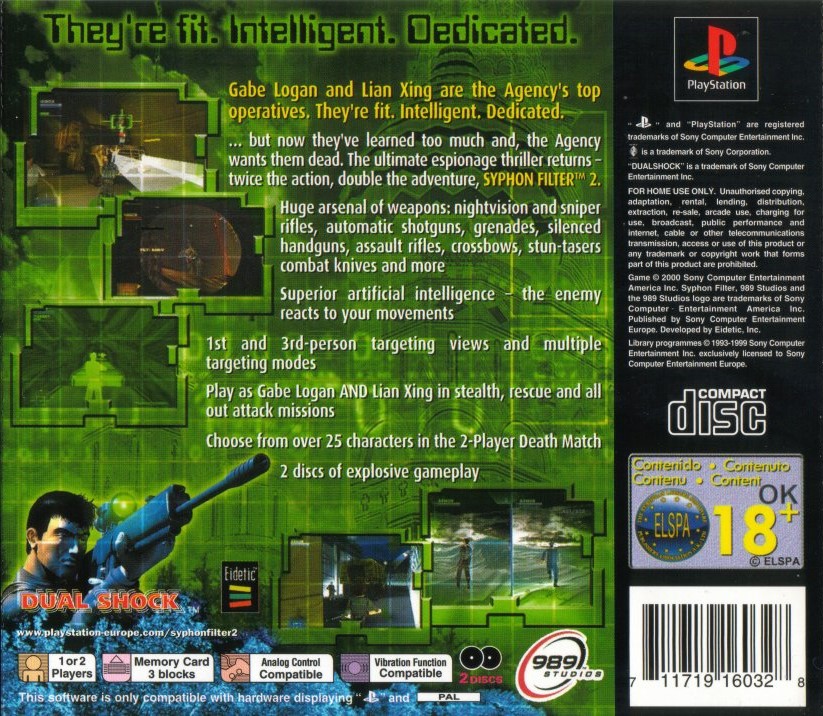 Syphon Filter Original Disc / Game for PSX / PS1 NTSC -  Finland