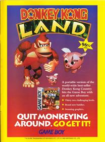 Donkey Kong Land - Advertisement Flyer - Front Image