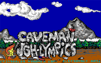 Caveman Ugh-lympics - Screenshot - Game Title Image