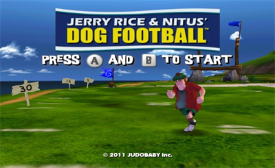 Jerry Rice & Nitus' Dog Football - Screenshot - Game Title Image