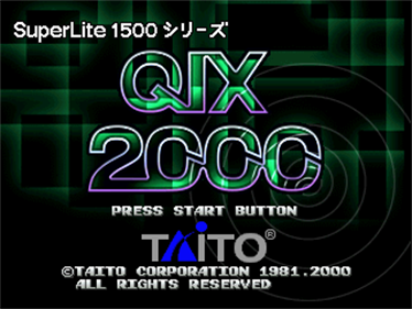 Qix 2000 - Screenshot - Game Title Image