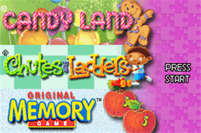 3 Game Pack!: Candy Land / Chutes and Ladders / Original Memory Game - Screenshot - Game Title Image