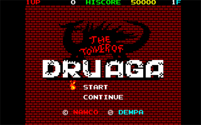 The Tower of Druaga - Screenshot - Game Title Image