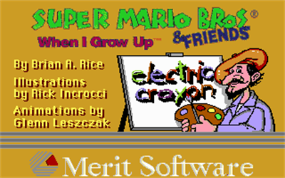 Electric Crayon 3.1: Super Mario Bros. & Friends: When I Grow Up - Screenshot - Game Title Image