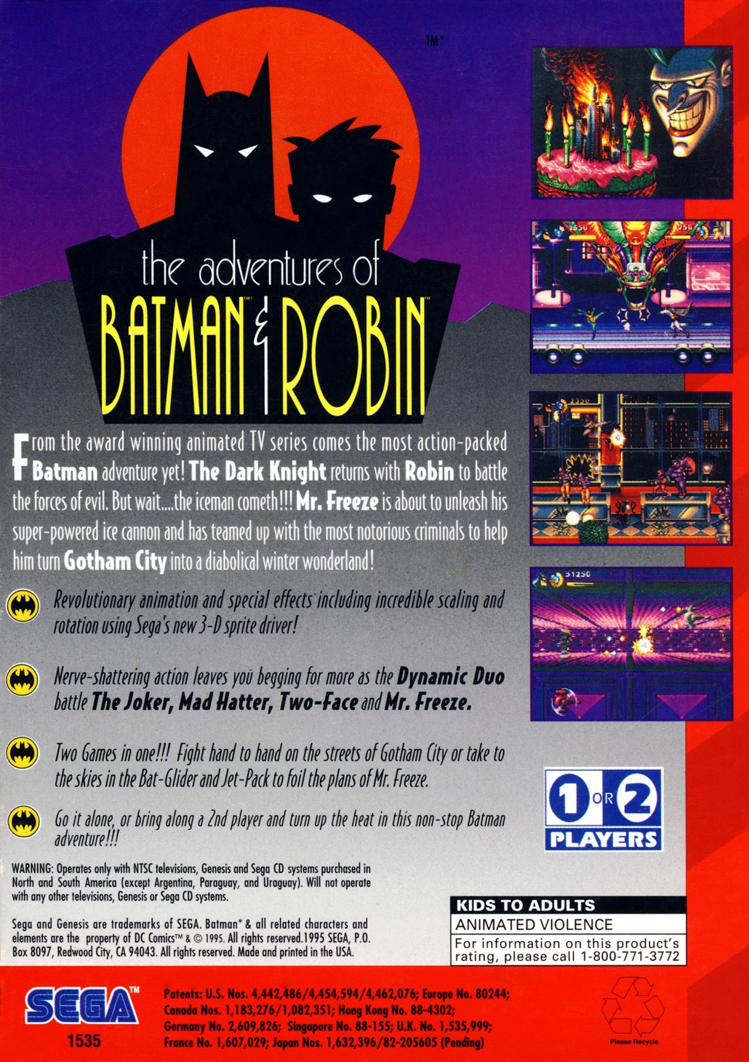 download the adventures of batman and robin mega drive