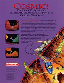 Solar Jetman - Advertisement Flyer - Back Image