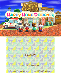 Animal Crossing Happy Home Designer - Screenshot - Game Title Image