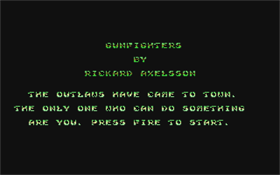 Gunfighters - Screenshot - Game Title Image
