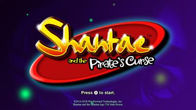 Shantae and the Pirate's Curse - Screenshot - Game Title Image