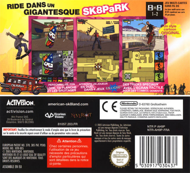 Tony Hawk's American Sk8land - Nintendo DS, Nintendo DS