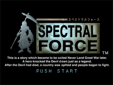 Spectral Force - Screenshot - Game Title Image