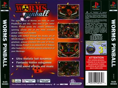 Worms Pinball - Box - Back Image