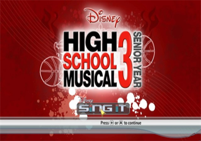 Disney Sing It: High School Musical 3: Senior Year - Screenshot - Game Title Image