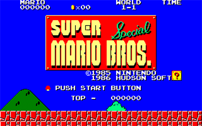 Super Mario Bros. Special - Screenshot - Game Title Image