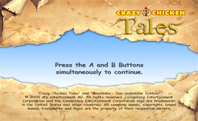 Crazy Chicken Tales - Screenshot - Game Title Image
