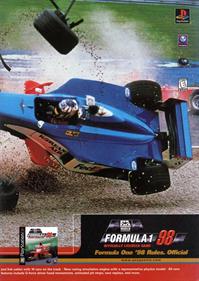 Formula 1 98 - Advertisement Flyer - Front Image