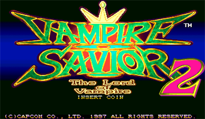 Vampire Savior 2: The Lord of Vampire - Screenshot - Game Title Image