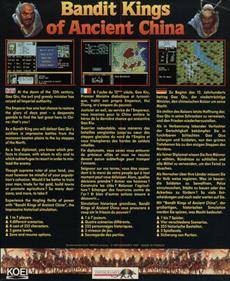 Bandit Kings of Ancient China - Box - Back Image