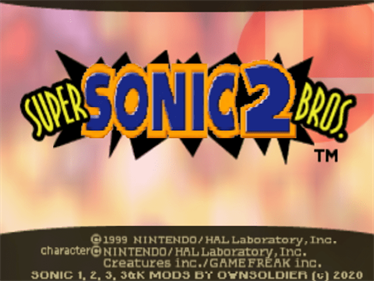 Super Sonic 2 Bros. - Screenshot - Game Title Image