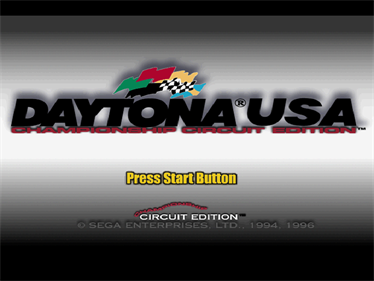 Daytona USA: Championship Circuit Edition - Screenshot - Game Title Image