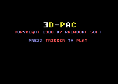 3D-Pac Plus - Screenshot - Game Title Image
