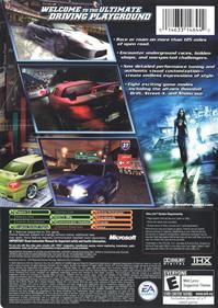 Need for Speed: Underground 2 - Box - Back Image