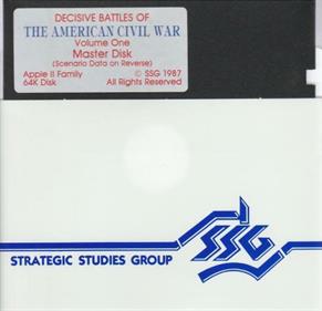 Decisive Battles of the American Civil War: Volume One: Bull Run to Chancellorsville - Disc Image