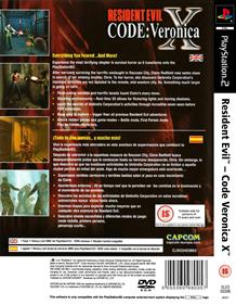 Resident Evil: Code: Veronica X - Box - Back Image