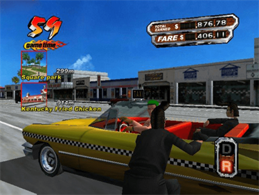 Crazy Taxi 3: High Roller - Screenshot - Gameplay Image