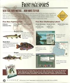 Front Page Sports: Trophy Bass 2: Northern Lakes - Box - Back Image