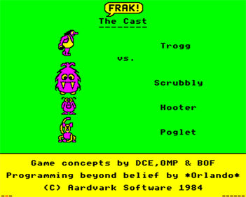 Frak! - Screenshot - Game Title Image
